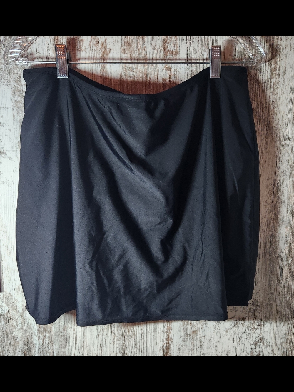 Kona Sol Solid Black Women's Size L Swim Skirt Tankini Bottom
